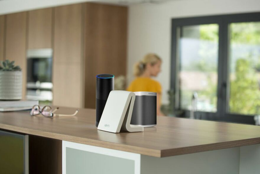 Hochwertig designte Funksteuerung der Firma Somfy