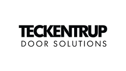 Schwarzes Textlogo auf weißem Hintergrund mit der Aufschrift „TECKENTRUP“ in fetten Großbuchstaben über „DOOR SOLUTIONS“ in kleineren, auseinandergezogenen Großbuchstaben.